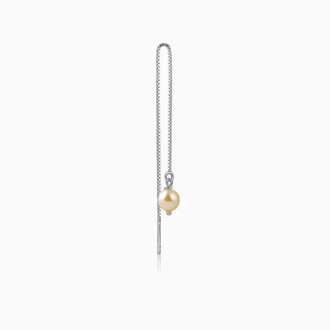 Silver Carey Pearl Sui Dhaga Earrings