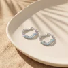Silver Cassiopeia Hoop Earrings