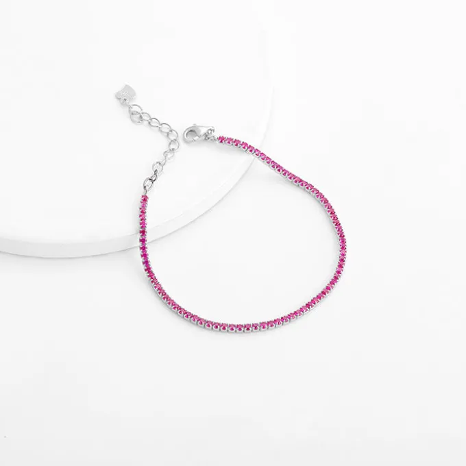 Silver Celebrate in Pink Bracelet