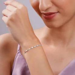Silver Celeste Zircon Bracelet