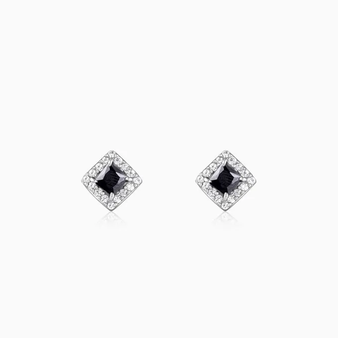 Silver Celestial Square Stud For Him