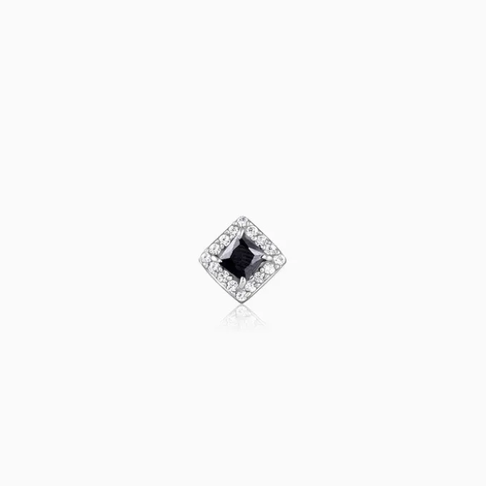 Silver Celestial Square Stud For Him