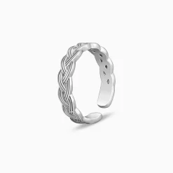 Silver Celtic Tide Toe Rings
