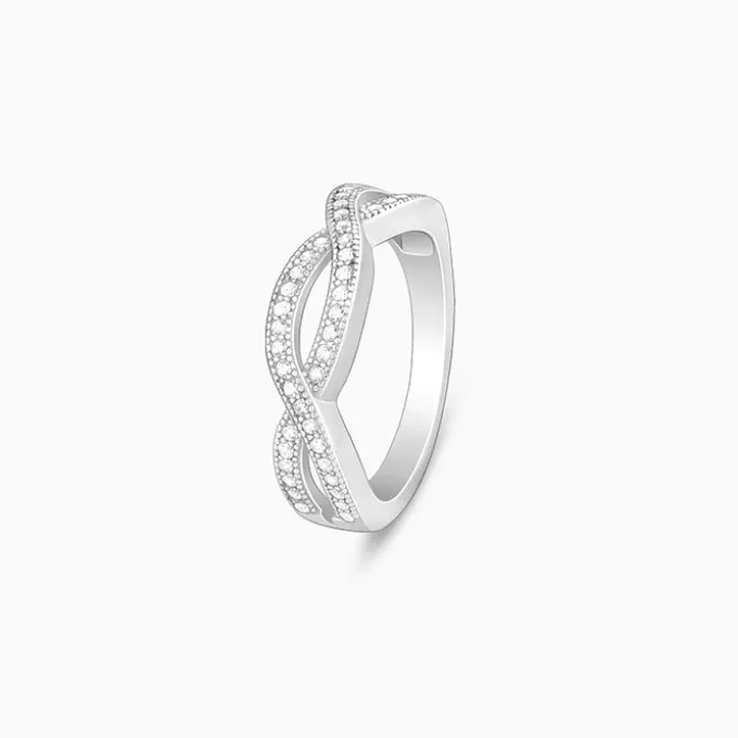 Silver Celtic Zirconia Ring