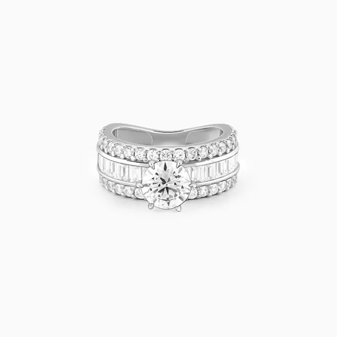 Silver Chambered Ring