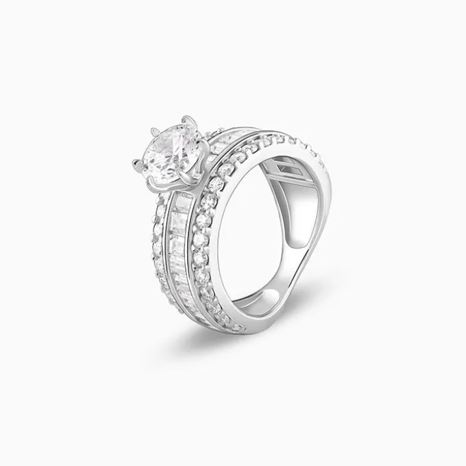 Silver Chambered Ring