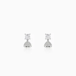 Silver Chanderi Jhumki