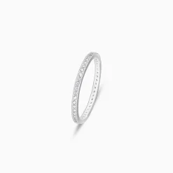 Silver Channel of Love Ring