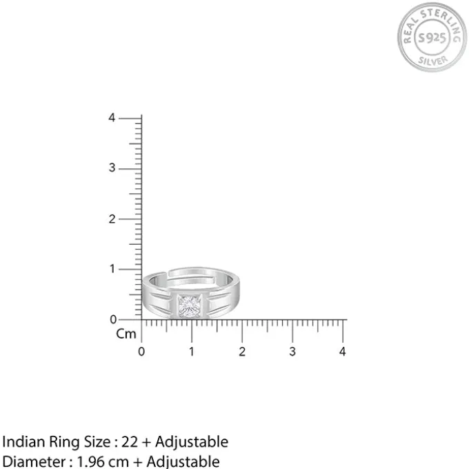 Silver Charm Away Ring For Him