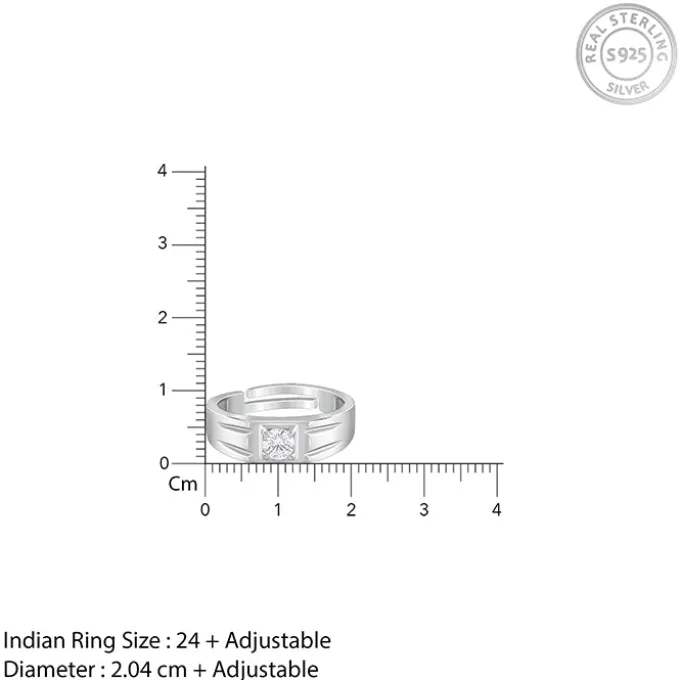 Silver Charm Away Ring For Him