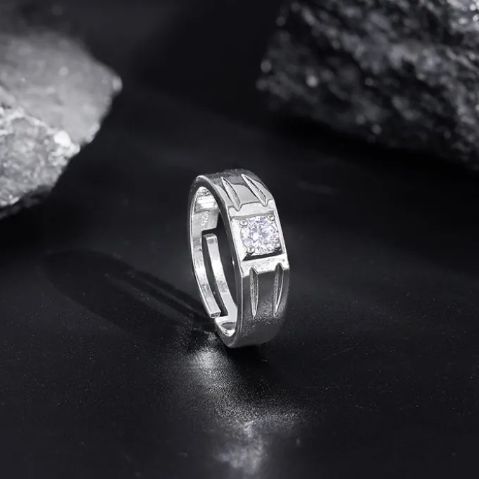 Silver Charm Away Ring For Him