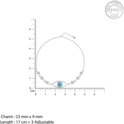 Silver Chary Eyes Bracelet