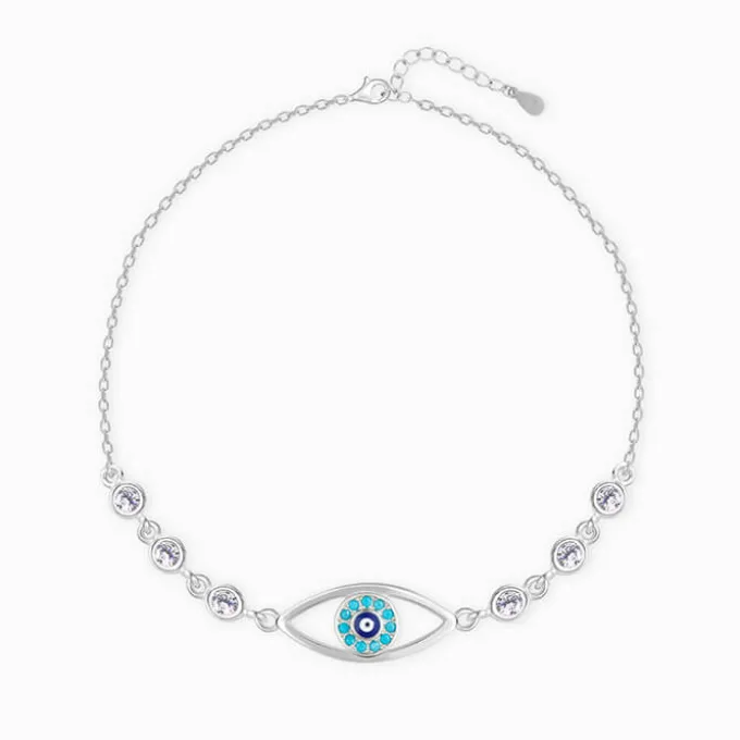 Silver Chary Eyes Bracelet