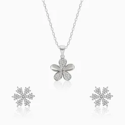 Silver Chic Flower Set