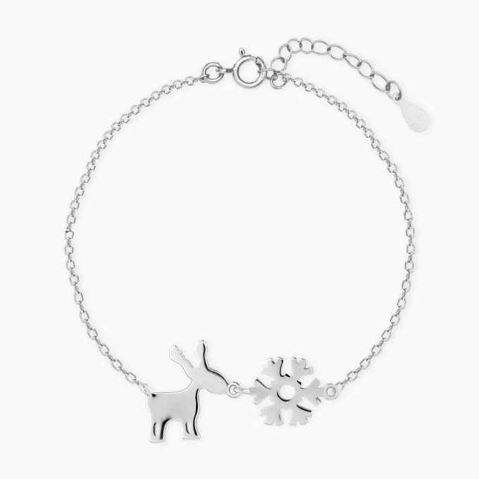 Silver Christmas Longing Bracelet