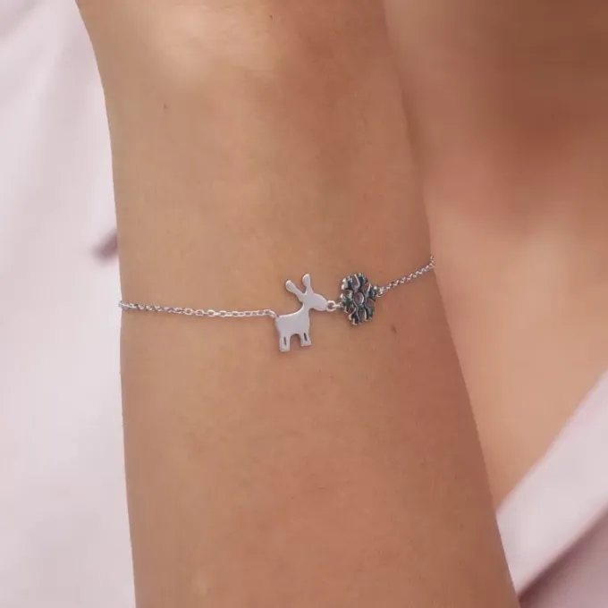 Silver Christmas Longing Bracelet