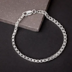 Silver Chroma Chain Bracelet For Him