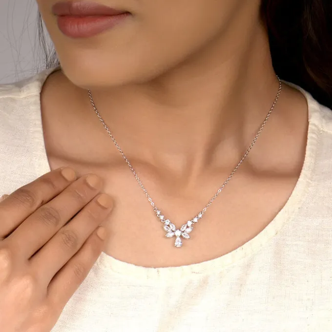 Silver Chrysalis Necklace
