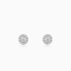 Silver Circular Earrings
