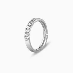 Silver Classic Chain Ring for Him