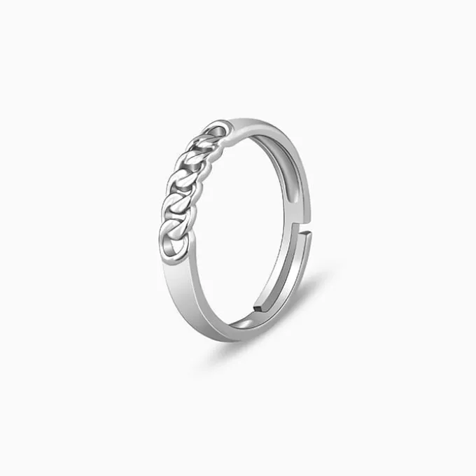 Silver Classic Chain Ring for Him