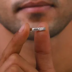 Silver Classic Chain Ring for Him