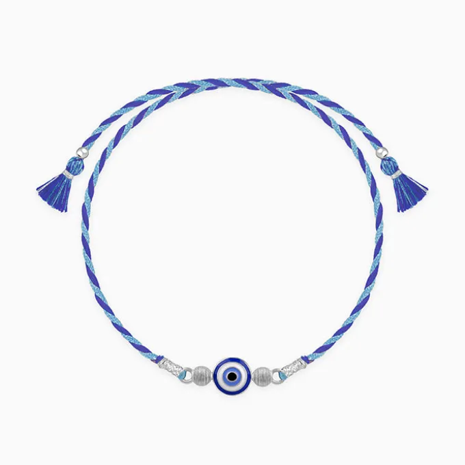 Silver Classic Evil Eye Rakhi