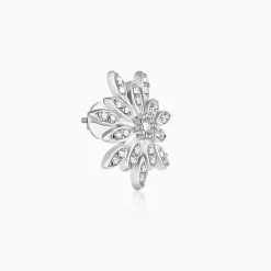 Silver Classic Flower Romance Earrings