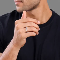 Silver Classic Minimal Ring For Him