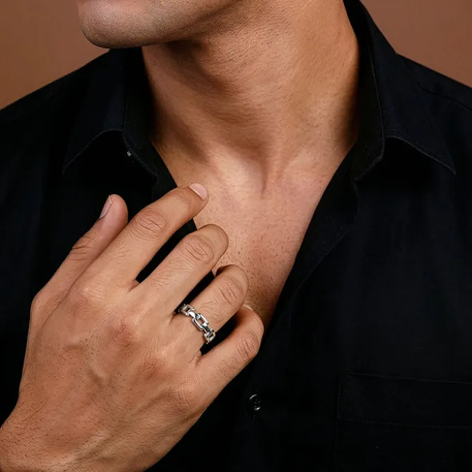Silver Classic Rebel Ring For Him