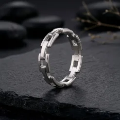 Silver Classic Rebel Ring For Him (Size 17)