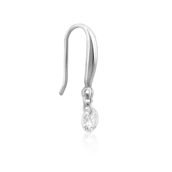 Silver Classic Shiny Drop Earrings
