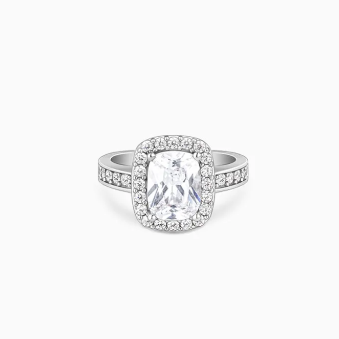Silver Classic Solitaire Ring