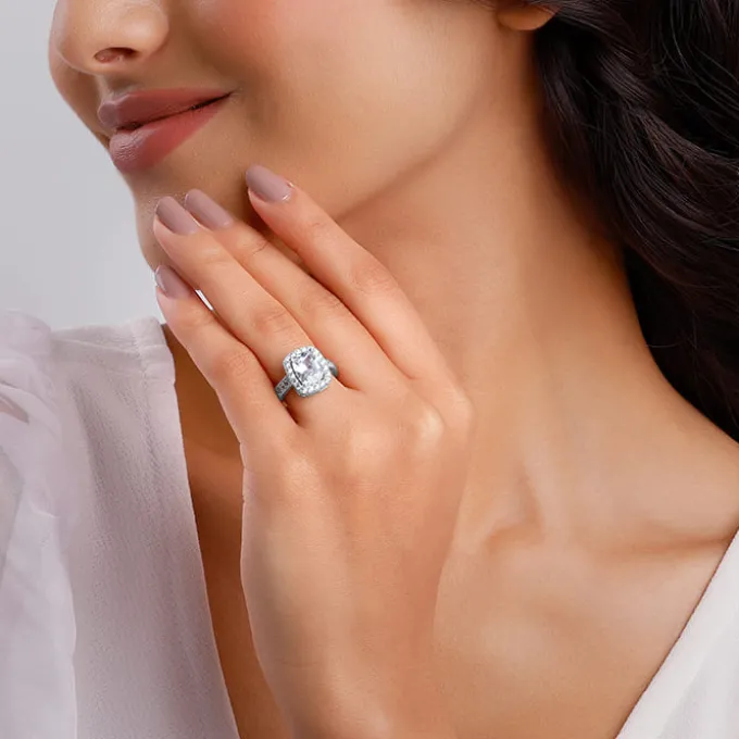 Silver Classic Solitaire Ring
