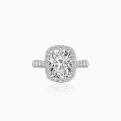 Silver Classic Solitaire Pendant & Ring Set