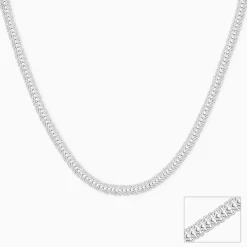 Silver Classic Style Chain For Him