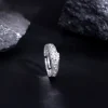 Silver Classic Zircon Ring For Him