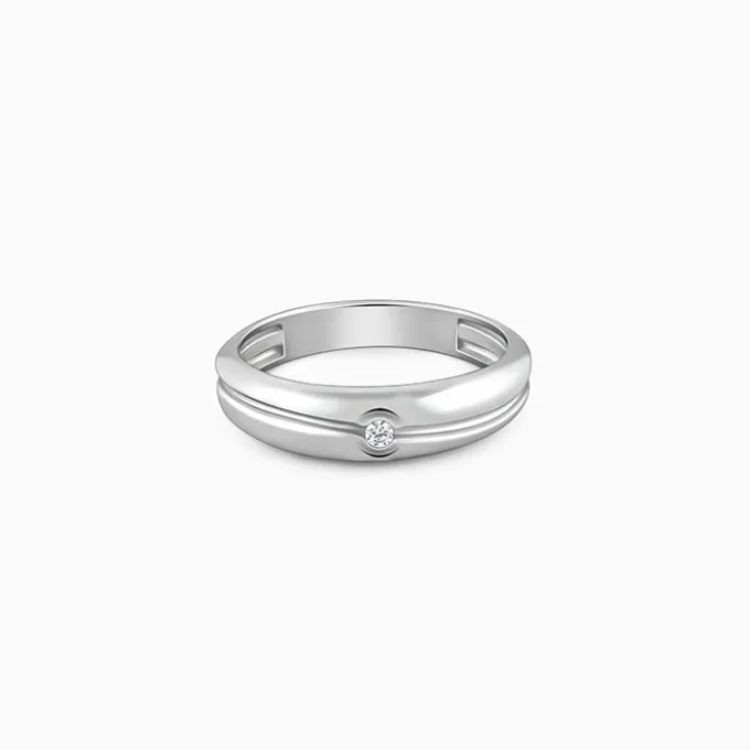 Silver Classical Ring For Him