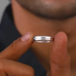 Silver Classical Ring For Him