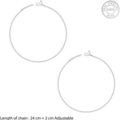 Silver Classy Anklet
