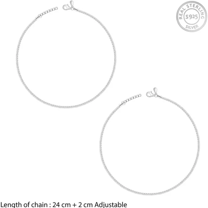 Silver Classy Anklet