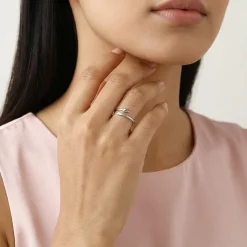 Silver Classy Arrow Ring