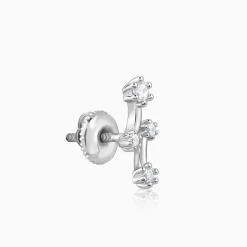 Silver Classy Glitter Earrings