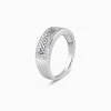 Silver Classy Shimmer Ring For Him