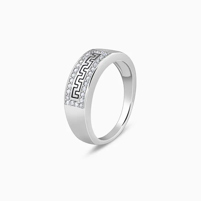 Silver Classy Shimmer Ring For Him