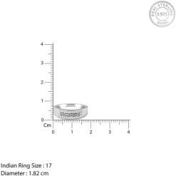 Silver Classy Shimmer Ring For Him
