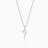 Silver Classy Shine Pendant With Link Chain