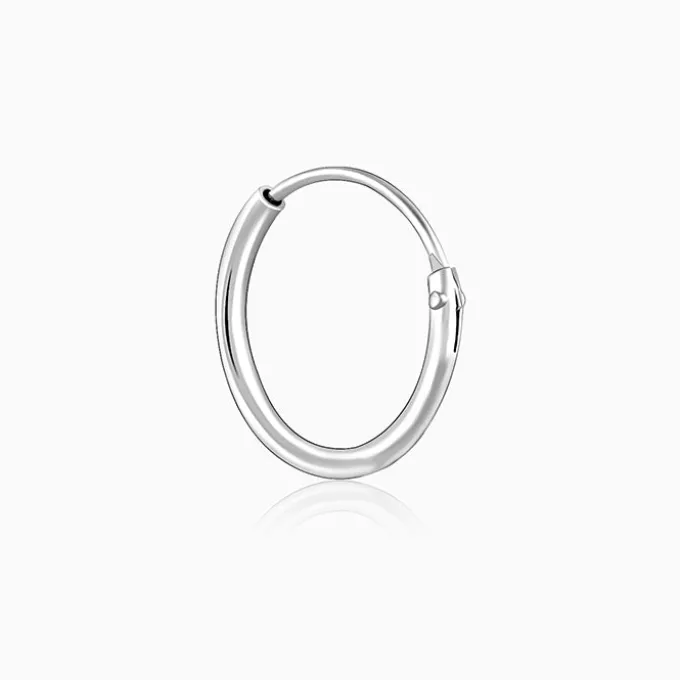 Silver Clover Kids Hoop Earrings (4-12 yrs)