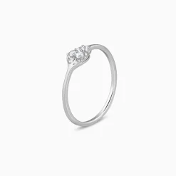 Silver Clover Ring