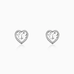 Silver Coeur Earring